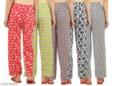 Multi-color cotton maxi pajamas, prints may vary - perfect for relaxing, Cute Angels collection